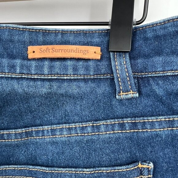 NWT Soft Surroundings Ultimate Denim Pull On Relaxed Short ultimate denim woman’ - Picture 7 of 12